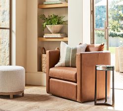 Cori Round Recycled Glass Accent Table (10")