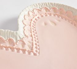 Cookie Heart Stoneware Serving Platter
