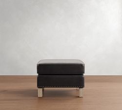 Tyler Leather Ottoman
