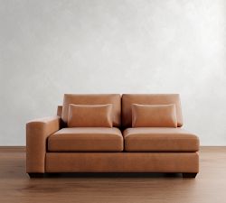 Build Your Own Big Sur Square Arm Deep Seat Leather Sectional