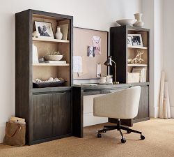 Folsom Two-Toned Bookcase with Doors (33&quot;)