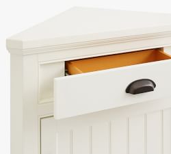 Aubrey Corner Bookcase with Cabinet (28.5")​