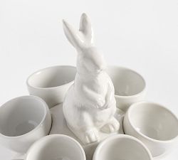 Botanical Bunny Stoneware Egg Holder