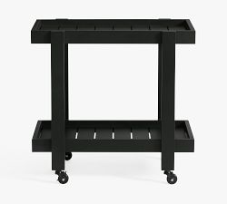 Malibu Metal Outdoor Rolling Bar Cart (27")