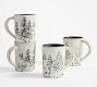 Rustic Forest Stoneware Mugs - Set of 4