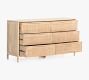 Dolores 6-Drawer Cane Dresser (58")