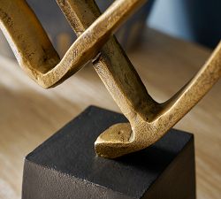 Handcrafted Brass Hearts