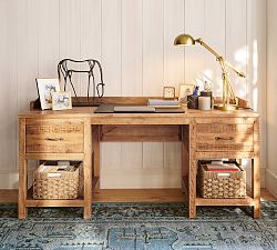 Sonora Reclaimed Wood Executive Desk (68&quot;)