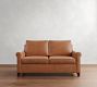 Cameron Roll Arm Leather Sofa (66"&ndash;100")