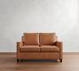 Cameron Square Arm Leather Sofa (62"&ndash;97")