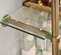 Everson Brass Tiered Shelves (36")