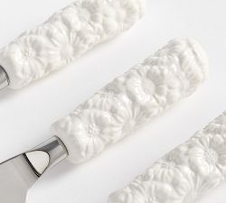 Floral Bunny Cheese Knives - Set of 3