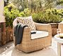 Gideon Wicker Swivel Outdoor Lounge Chair