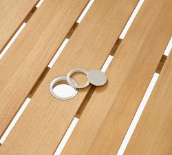 Malibu Teak Rectangular Grand Outdoor Dining Table (98&quot;)