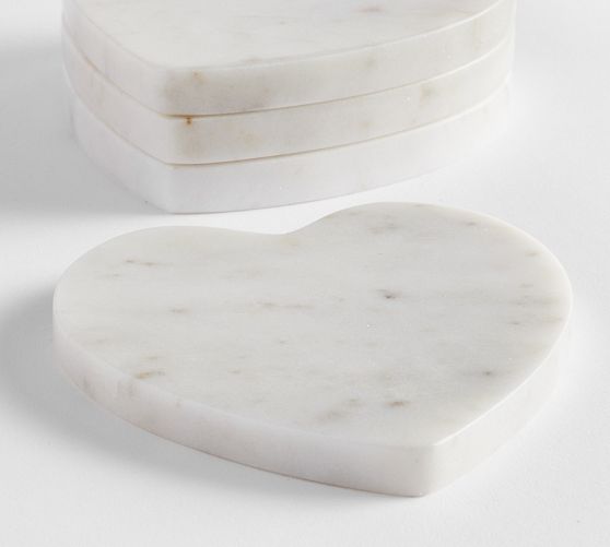 Marble Heart Coasters