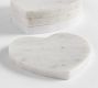 Marble Heart Coasters - Set of 4