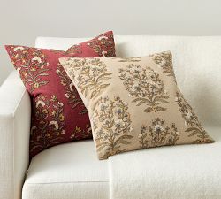 Desiree Floral Embroidered Pillow