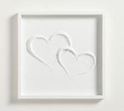 Double Heart Resin Shadow Box