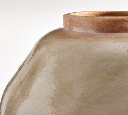 Glazed Oversized Terracotta Vase