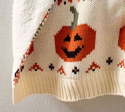 Halloween Fair Isle Knit Jacquard Throw