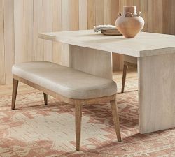 Layton Leather Dining Bench
