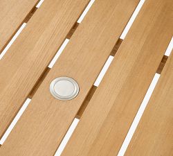 Malibu Teak Rectangular Grand Outdoor Dining Table (98&quot;)