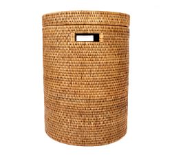 Tava Handwoven Rattan Round Hamper