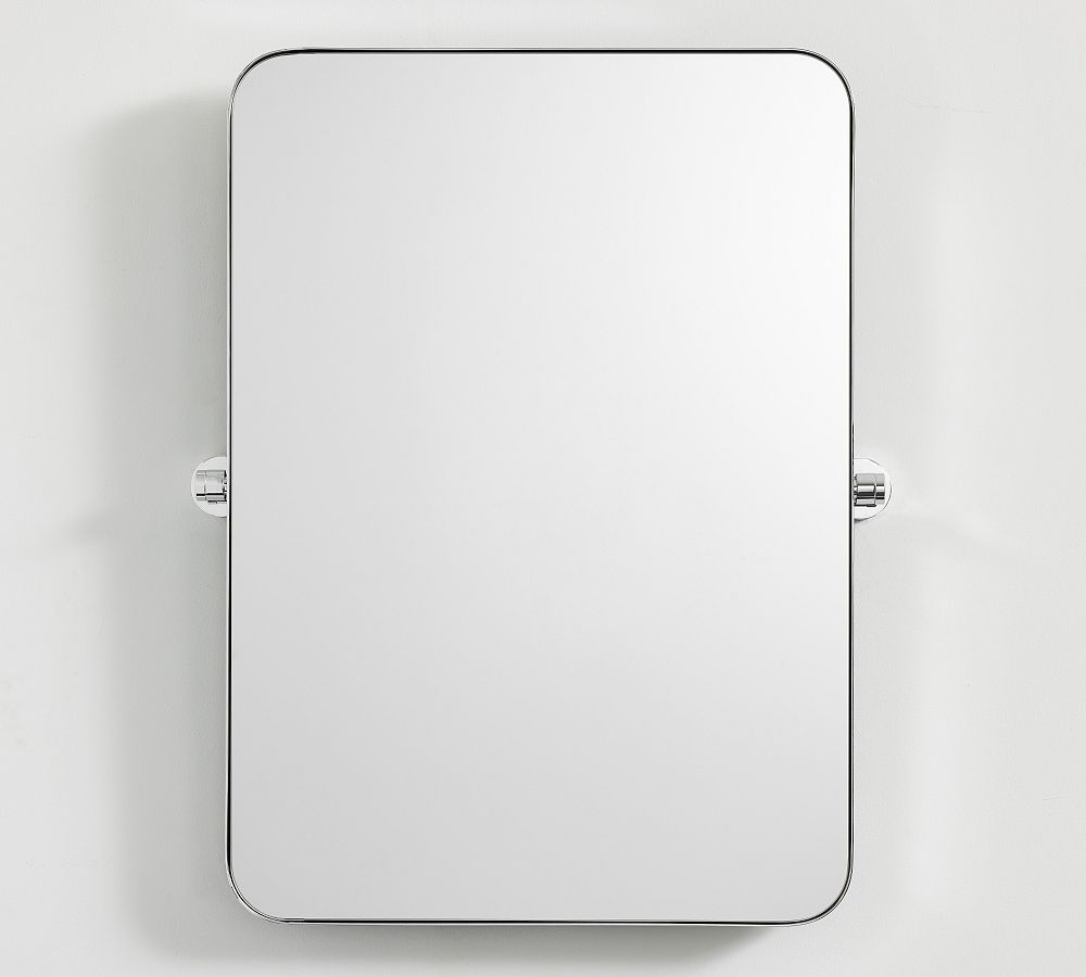 Lenox Rectangular Pivot Mirror - Chrome, 23" x 28"