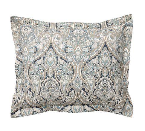 Mackenna Paisley Organic Percale Sham