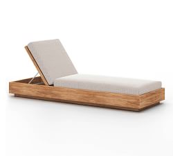 Lanai Teak Outdoor Single Chaise Lounge