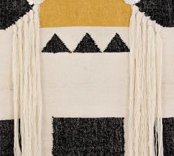Printed Wall Hanging Tapestry, Black And Yellow