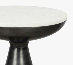 Vivianna Round Marble Side Table (15.5")