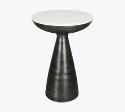Vivianna Round Marble Side Table (15.5")