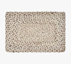 Hand-Braided Mixed Weave Jute Placemats - Set of 4