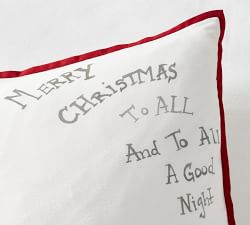 Jolly Santa Embroidered Pillow Cover