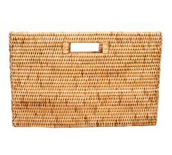 Tava Handwoven Rattan Rectangular Magazine Holder