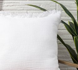 Open Box: Turkish Cotton Fringe Pillow