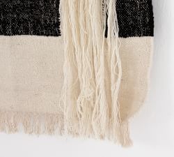 Printed Wall Hanging Tapestry, Black And Yellow