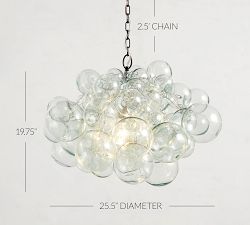 Ramona Recycled Glass Chandelier (26")
