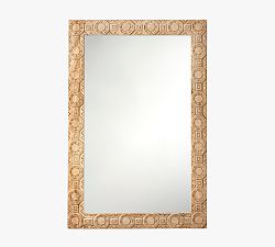 Cora Carved Wood Rectangular Wall Mirror