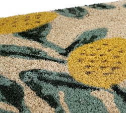 Handwoven Yellow Citrus Doormat