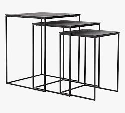 Pepper Metal Square Nesting Tables