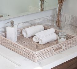 Tava Handwoven Rattan Square Serving Tray
