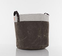Brixton Waxed Canvas Storage Basket