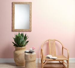 Cora Carved Wood Rectangular Wall Mirror