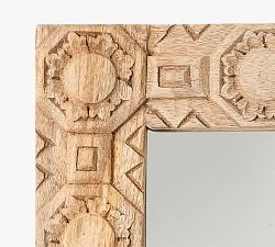 Cora Carved Wood Rectangular Wall Mirror