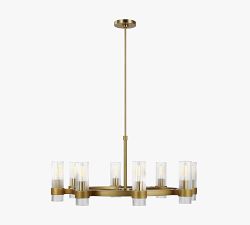 Elle Round Metal Chandelier (33&quot;)