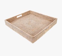 Tava Handwoven Rattan Square Serving Tray