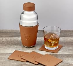 French Handcrafted Leather Cocktail Shaker