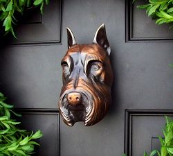 Bronze Schnauzer Door Knocker